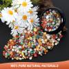 1.1lb Natural Multicolor Agate Crystal Tumbled Chips-Agate Healing Crystals Chips, Crushed Crystal Gemstones for Crafts, Beautiful Package for Gift (Multicolor Agate) view 2