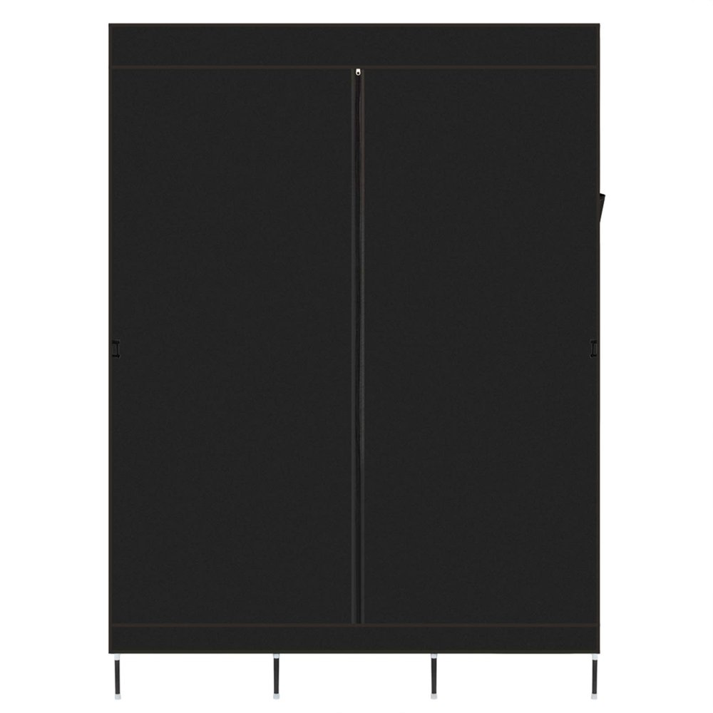 71" Portable Closet Wardrobe Clothes Rack Storage Organizer with Shelf Black Clothes Storage Organizer Closet ?for Home, Dorm, Garage etc. ?No-Tool Assembly