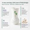 Belleek Classic Durrow Mini Shamrock Vase 4" H x 2" D, Handcrafted Fine Parian China Flower Vase, Irish Decor, White view 4