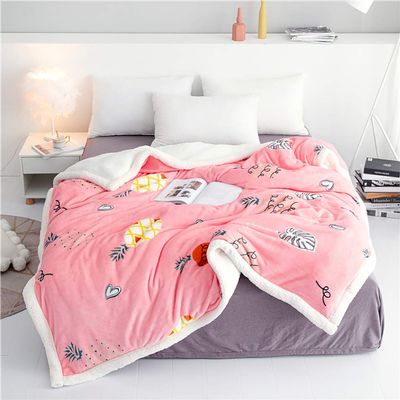 Autumn and Winter Soft Bedding and Quilt Blankets, Flannel Cashmere Composite Thermal Blankets, Warm Quilt Cover Blankets for Bed Sofas,C,150cm200cm