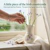 Belleek Classic Irish Flax Vase 4" H x 2.2" W, Handcrafted Fine Parian China Flower Vase, Irish Decor, White view 3
