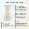 Belleek Classic Irish Flax Vase 4" H x 2.2" W, Handcrafted Fine Parian China Flower Vase, Irish Decor, White view 4