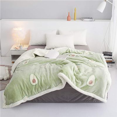 Autumn and Winter Soft Bedding and Quilt Blankets, Flannel Cashmere Composite Thermal Blankets, Warm Quilt Cover Blankets for Bed Sofas,D,150cm200cm