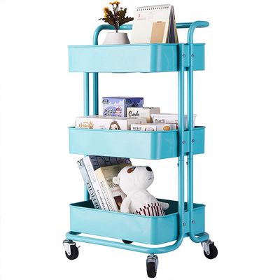 Multi-functional Cart: This utility cart can be used for easy storage and transportation as tools cart, serving cart, organization rack in kitchen, garage, bathroom, patio, courtyard, dining room, etc