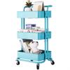 Multi-functional Cart: This utility cart can be used for easy storage and transportation as tools cart, serving cart, organization rack in kitchen, garage, bathroom, patio, courtyard, dining room, etc view 1