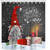 FJTP Gnome Shower Curtains for Bathroom, Lovely Cute Sprite Christmas Gnome Let it Snow Fabric Shower Curtain, Winter Xmas Holiday Bathroom Curtain Set with Hooks Included Color A1,72 by 72 inches view 1