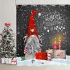FJTP Gnome Shower Curtains for Bathroom, Lovely Cute Sprite Christmas Gnome Let it Snow Fabric Shower Curtain, Winter Xmas Holiday Bathroom Curtain Set with Hooks Included Color A1,72 by 72 inches view 2
