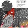 FJTP Gnome Shower Curtains for Bathroom, Lovely Cute Sprite Christmas Gnome Let it Snow Fabric Shower Curtain, Winter Xmas Holiday Bathroom Curtain Set with Hooks Included Color A1,72 by 72 inches view 3