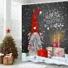 FJTP Gnome Shower Curtains for Bathroom, Lovely Cute Sprite Christmas Gnome Let it Snow Fabric Shower Curtain, Winter Xmas Holiday Bathroom Curtain Set with Hooks Included Color A1,72 by 72 inches view 4