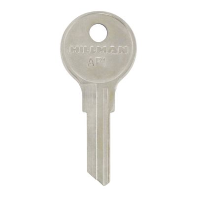 Hillman Traditional Key House/Office Key Blank 112 AP1 Single Sided for Chicago Locks - Total Qty: 4