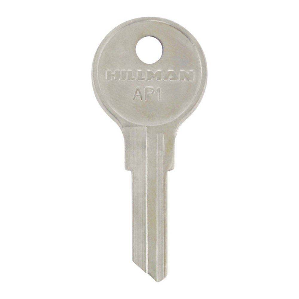 Hillman Traditional Key House/Office Key Blank 112 AP1 Single Sided for Chicago Locks - Total Qty: 4