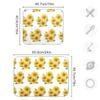 Absorbent Dish Drying Mat for Kitchen Counter - Yellow Sunflower Microfiber Drying Pad, Reversible Drainer Mats for Countertop, Large 18 x 24 inch view 3