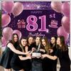 81st Birthday Decorations for Girls IMISI Happy Birthday Banner Pink Decorations for A Party Birthday Backdrop for Women view 3