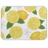 Absorbent Dish Drying Mat for Kitchen Counter - Yellow Lemon and Half Lemon Microfiber Drying Pad, Reversible Drainer Mats for Countertop, Large 18 x 24 inch view 1