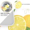 Absorbent Dish Drying Mat for Kitchen Counter - Yellow Lemon and Half Lemon Microfiber Drying Pad, Reversible Drainer Mats for Countertop, Large 18 x 24 inch view 2