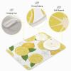 Absorbent Dish Drying Mat for Kitchen Counter - Yellow Lemon and Half Lemon Microfiber Drying Pad, Reversible Drainer Mats for Countertop, Large 18 x 24 inch view 4