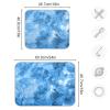Absorbent Dish Drying Mat for Kitchen Counter - Blue Watercolor Microfiber Drying Pad, Reversible Drainer Mats for Countertop, Large 18 x 24 inch view 3