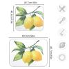 Absorbent Dish Drying Mat for Kitchen Counter - Yellow Whole Lemon Microfiber Drying Pad, Reversible Drainer Mats for Countertop, Large 18 x 24 inch view 3