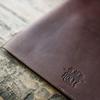 Holtz Leather Co. Personalized Fine Leather 3 Ring Binder Notebook Photo Album Recipie Binder Leather Binder (Brown) - The Langley view 3