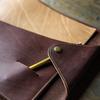 Holtz Leather Co. Personalized Fine Leather 3 Ring Binder Notebook Photo Album Recipie Binder Leather Binder (Brown) - The Langley view 4