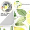Absorbent Dish Drying Mat for Kitchen Counter - Yellow Lemon and Half Lemon Microfiber Drying Pad, Reversible Drainer Mats for Countertop, Large 18 x 24 inch view 2