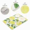 Absorbent Dish Drying Mat for Kitchen Counter - Yellow Lemon and Half Lemon Microfiber Drying Pad, Reversible Drainer Mats for Countertop, Large 18 x 24 inch view 4
