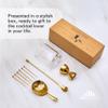 A Bar Above 10 Piece Cocktail Mixing Glass Set, Lead Free Cocktail Set with Mixing Glass, Bar Spoon, Julep Strainer, Bell Jigger and Picks, Bar Accessories, Ideal for Martinis, Whiskey and Negronis view 4