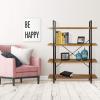 Atlantic Urban Multipurpose 4 Tier Shelf Modern Wood Look with Metal Frame Woodgrain/Black, PN38408136, One Siz view 2