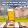 12 Libbey Beer Mugs Set, 12 oz. - Customizable Text, Logo - Groomsmen Glassware - Clear view 3