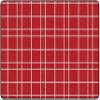 Flagship Carpets Check Pattern Area Rug for Childrens Classroom, Kids Playroom, Living Room or Bedroom Carpet and Kitchen Rug, 6' x 8'4", Red view 1