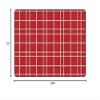 Flagship Carpets Check Pattern Area Rug for Childrens Classroom, Kids Playroom, Living Room or Bedroom Carpet and Kitchen Rug, 6' x 8'4", Red view 3