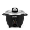 Aroma Housewares Select Stainless Rice Cooker & Warmer with Uncoated Inner Pot, 3-Cup(uncooked)/6-Cup(cooked)/ 1.2Qt, ARC-753SGB, Black view 1