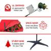 6ft Pop up Christmas Tree - Fully Decorated Pre-Lit Pull Up Tree Includes Storage Bag, Ornaments, Ribbon, Pinecones, Stand, and Warm UL Lights view 4