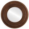 OVALCREST Round Beveled Wall Mirror for Home Decor - Palomar Style - Sunset Gold - 23x23 Outside Dimensions view 1