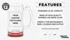 12 Libbey Beer Mugs Set, 12 oz. - Customizable Text, Logo - Groomsmen Glassware - Red view 2