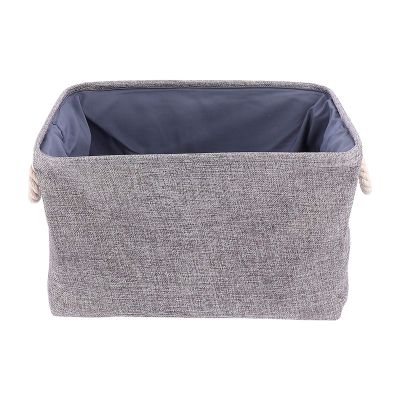 Cabilock Laundry Basket Lid Fabric Storage Bin Woven Basket for Bedroom Living Room