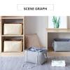 Cabilock Laundry Basket Lid Fabric Storage Bin Woven Basket for Bedroom Living Room view 3