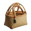 Handwoven Bamboo Storage Basket with Handles,Flower Basket,Fruite Basket,Shopping Basket,for Decoration,Groceries,Picnic and Toy Storage view 1