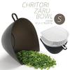 Akebono Sangyo MZ-3531 Colander Bowl Set with Lid, Small, Made in Japan, Scoops and Moves Food Without Spilling Out Even When Exposed to Running Water, Scale Included, Hanging Hook, Stacking, Space-Saving, Microwave Safe, Chilitori Colander Bowl, Whi view 2