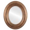 OVALCREST Oval Beveled Wall Mirror for Home Decor - Regalia Style - Sunset Gold - 31x43 Outside Dimensions view 1