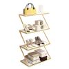 Shoe Bag Display Rack Shop Shelf Clothing Store Retail Rack, Multi-Layer Selling Shoe Storage Display Stand, Home Commercial Floor-Standing Vertical Organization Storage Rack view 1