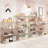 Shoe Bag Display Rack Shop Shelf Clothing Store Retail Rack, Multi-Layer Selling Shoe Storage Display Stand, Home Commercial Floor-Standing Vertical Organization Storage Rack view 4
