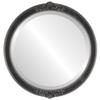 OVALCREST Round Beveled Wall Mirror for Home Decor - Athena Style - Rosewood - 16x16 Outside Dimensions view 1
