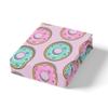 Feelyou Pink Donuts Bed Sheets Set Girls French Macarons Bedding Twin Size Includes 1 Fitted Sheets & 1 Pillowcase (No Flat Sheet) view 2
