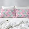 Feelyou Pink Donuts Bed Sheets Set Girls French Macarons Bedding Twin Size Includes 1 Fitted Sheets & 1 Pillowcase (No Flat Sheet) view 3