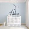 Long Neck Dinosaur Brachiosaurus Jurassic Dino Wall Sticker Art Decal for Girls Boys Kids Room Bedroom Nursery Kindergarten House Fun Home Decor Stickers Wall Art Vinyl Decoration Size (27x30 inch) view 2