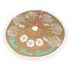 Beach Coral Christmas Christmas Tree Skirt Gorgeous Edge Tassel Lace for 48" Xmas Ornaments Decoration view 1