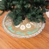 Beach Coral Christmas Christmas Tree Skirt Gorgeous Edge Tassel Lace for 48" Xmas Ornaments Decoration view 2