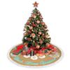 Beach Coral Christmas Christmas Tree Skirt Gorgeous Edge Tassel Lace for 48" Xmas Ornaments Decoration view 4