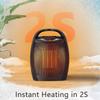 Antarctic Star Space Heater,Electric Portable Heater Fan for Indoor Use 750W/1500W ETL Certified Ceramic Small Mini Heater with Thermostat, Home Dorm Office Desktop and kitchen,Black view 4